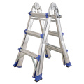 rubber feet multi-purpose telescopic step ladder